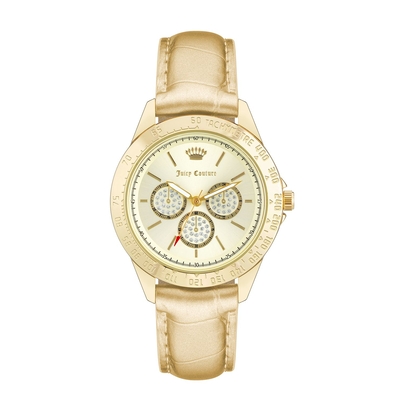 Product Γυναικείο Ρολόι Juicy Couture Jc1220Gpgd (38 mm) Δερμάτινο Λουράκι Χρυσό base image
