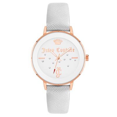 Product Γυναικείο Ρολόι Juicy Couture Jc1264Rgwt (38 mm) Δερμάτινο Λουράκι Λευκό base image