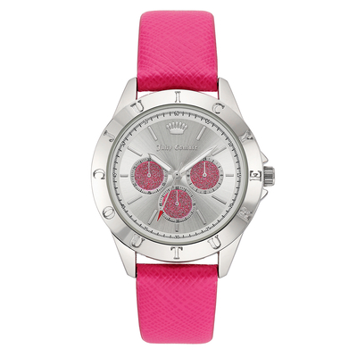 Product Γυναικείο Ρολόι Juicy Couture Jc1295Svhp (38 mm) Δερμάτινο Λουράκι Ροζ base image