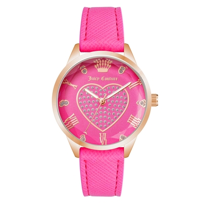 Product Γυναικείο Ρολόι Juicy Couture Jc1300Rghp (35 mm) Δερμάτινο Λουράκι Ροζ base image