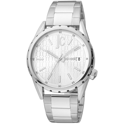 Product Ανδρικό Ρολόι Just Cavalli Jc1G217M0055 (42mm) Μεταλλικό Μπρασελέ Ασημί base image