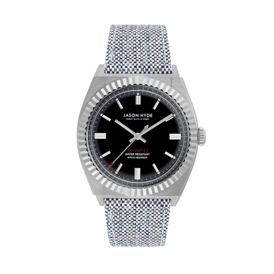 Product Ανδρικό Ρολόι Jason Hyde Jh10002 (40mm) Υφασμάτινο Λουράκι Ασημί base image