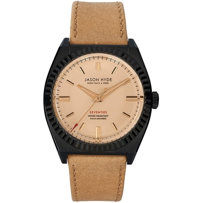 Product Ρολόι Unisex Jason Hyde Jh10014 (40mm) Δερμάτινο Λουράκι Καφέ base image