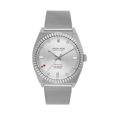 Product Γυναικείο Ρολόι Jason Hyde Jh20004 (36mm) Υφασμάτινο Λουράκι Ασημί base image