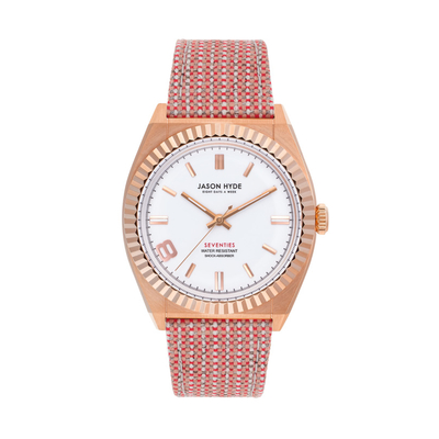 Product Γυναικείο Ρολόι Jason Hyde Jh20012 (36mm) Υφασμάτινο Λουράκι Κόκκινο base image