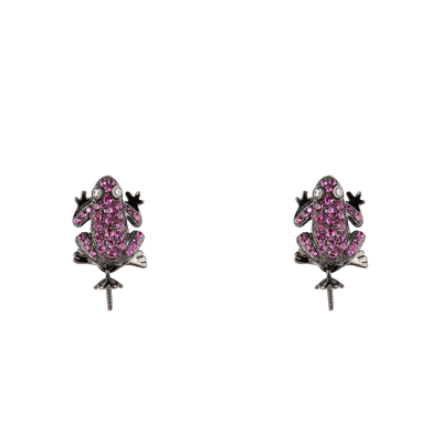Product Γυναικείο Κολιέ Lancaster Jla-Ear-Frog5 (1,2Mm) από Ασήμι Purple/ Black base image
