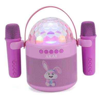 Product Karaoke Akai JoyBox Kids – με 2 Ασύρματα Μικρόφωνα & RGB LED base image