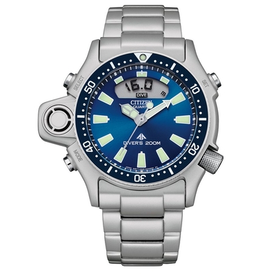 Product Ανδρικό Ρολόι Citizen Jp2000-67L (50,70mm) Μεταλλικό Μπρασελέ Ασημί base image