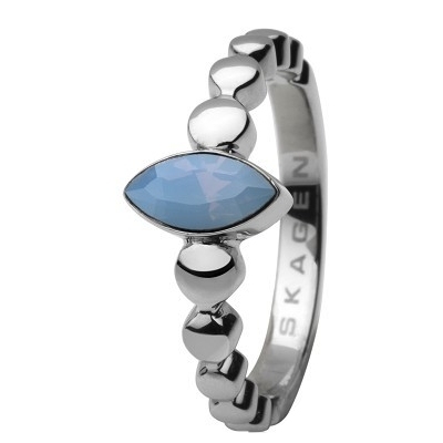 Product Γυναικείο Δαχτυλίδι Skagen Jrsi005Ss7 (15) από Ατσάλι Silver, Blue base image