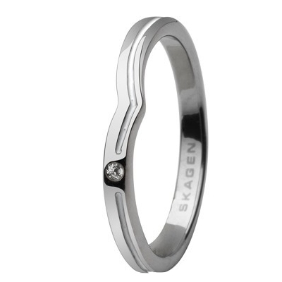 Product Γυναικείο Δαχτυλίδι Skagen Jrsw018Ss6 (13) από Ατσάλι Silver, White base image