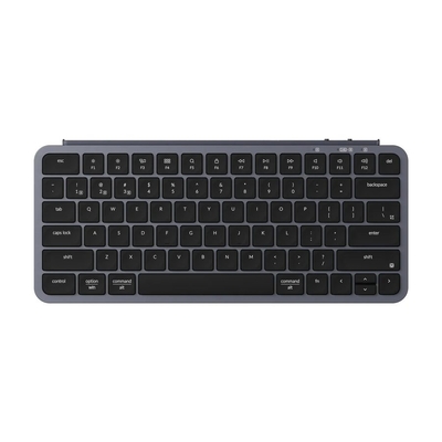 Product Πληκτρολόγιο Ασύρματο Keychron B1 Pro (B1P-K1) Ultraslim Mini BT ZMK Online customization Gray US Lay base image