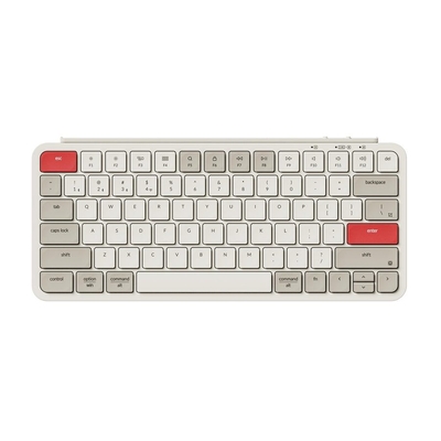 Product Πληκτρολόγιο Ασύρματο Keychron B1 Pro (B1P-K13) Ultraslim Mini BT ZMK customize Retro Red 75% US base image