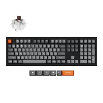 Product Πληκτρολόγιο Ασύρματο Keychron K10 Max (K10M-H3) QMK Mechanical Brown Switch HotSwap RGB 100% US Lay base image