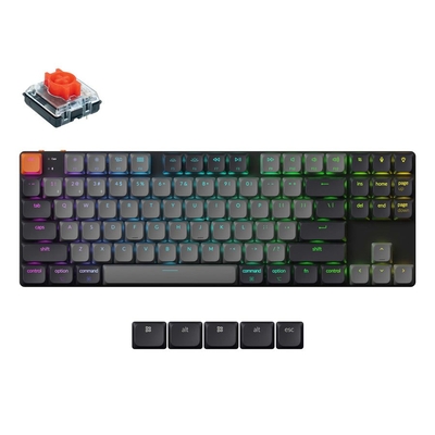 Product Πληκτρολόγιο Ασύρματο Keychron K1 V6 (K1X-B1) QMK Mechanical Red Switch RGB 80% US Layout base image