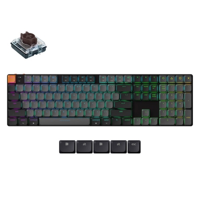 Product Πληκτρολόγιο Ασύρματο Keychron K5 V2 (K5X-B3) QMK Mechanical Brown Switch RGB 100% US Layout base image
