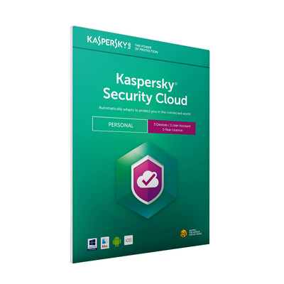 Product Kaspersky Security Cloud, 3 συσκευές, 1 χρήστης, 1 έτος, English base image