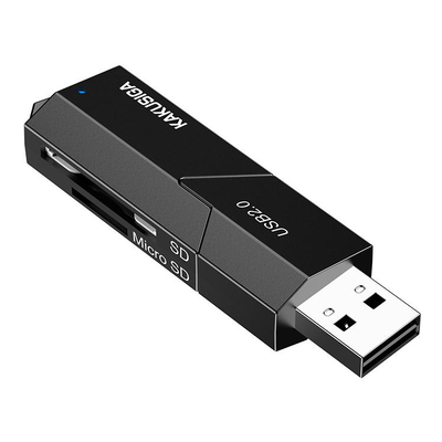 Product Card Reader Kakusiga KSC-1411 για Sd & Micro Sd, 480Mbps, USB Σύνδεση, Μαύρο base image