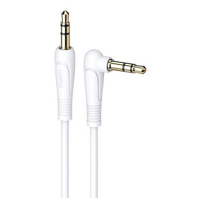 Product Καλώδιο Ήχου Kakusiga 3.5mm KSC-521, Aux, 90°, Hifi 1M, Λευκό base image
