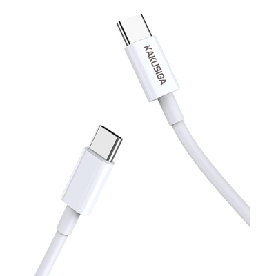 Product Καλώδιο USB-C Kakusiga σε USB-C KSC-653, 100W, 480Mbps, 25Cm, Λευκό base image