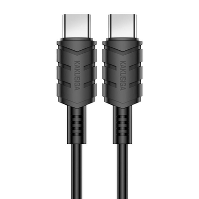 Product Καλώδιο USB-C Kakusiga σε USB-C KSC-710, 60W, 480Mbps, 1.2M, Μαύρο base image