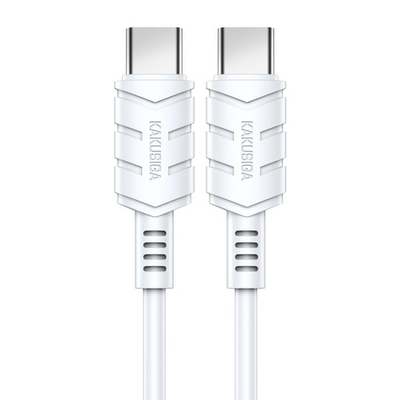 Product Καλώδιο USB-C Kakusiga σε USB-C KSC-710, 60W, 480Mbps, 1.2M, Λευκό base image