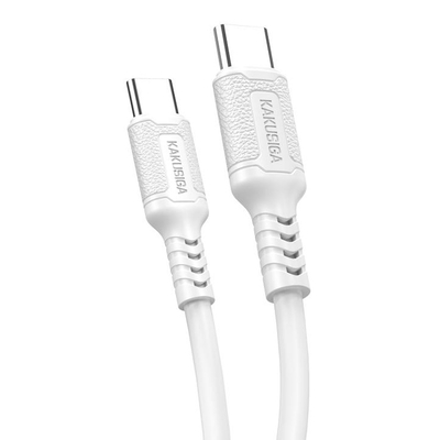 Product Καλώδιο USB-C Kakusiga σε USB-C KSC-984, Σιλικόνης, 60W, 480Mbps, 1M, Λευκό base image