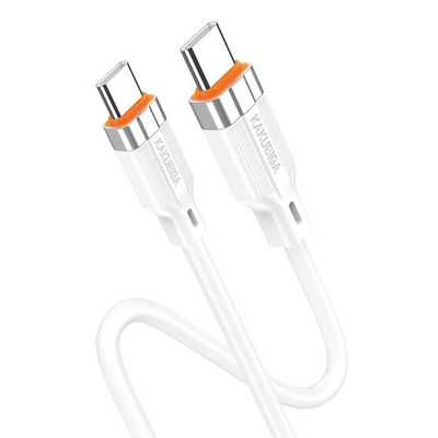 Product Καλώδιο USB-C Kakusiga σε USB-C KSC-995, Σιλικόνης, 100W, 480Mbps, 1M, Λευκό base image