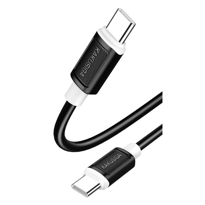 Product Καλώδιο USB-C Kakusiga σε USB-C KSC-998, Σιλικόνης, 100W, 480Mbps, 1M, Μαύρο base image