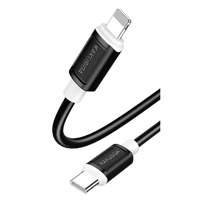 Product Καλώδιο Lightning Kakusiga σε USB-C KSC-998, Σιλικόνης, 30W, 480Mbps, 1M, Μαύρο base image