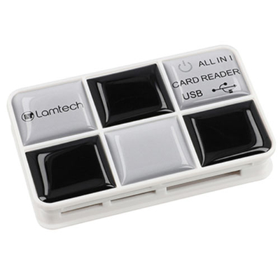 Product Card Reader Lamtech MULTI Black SILVER base image