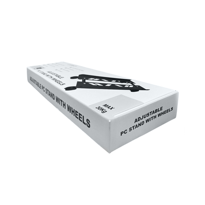 Product Βάση Γραφείου Υπολογιστή Lamtech Adjustable With Wheels Max 30Kg Black base image