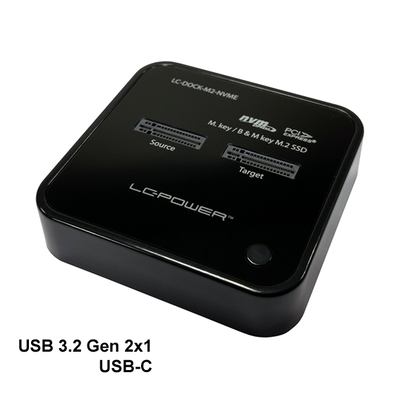 Product Docking Station Σκληρών Δίσκων LC-Power FOR TWO NVME-M2 SSD USB3.2 base image