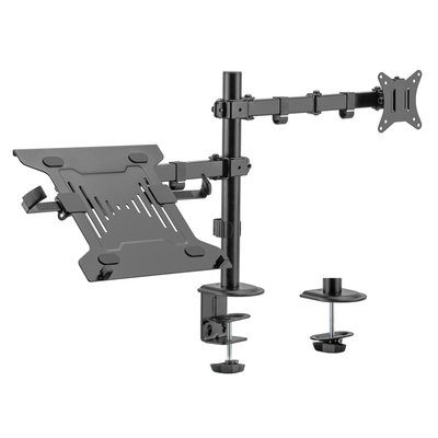 Product Βάση Monitor Brateck Γραφείου LDT66-C024ML για οθόνη 17"-32" & laptop, έως 9kg base image