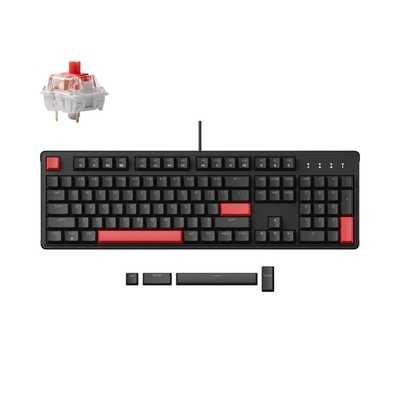 Product Διακόπτες Lemokey X3 (X3-A1) QMK/VIA Wired Mechanical full 100% Red Switch US Layout base image