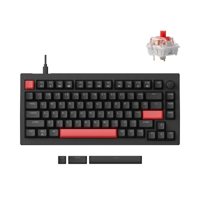 Product Πληκτρολόγιο Ενσύρματο Gaming Lemokey X4 QMK (X4-A1) Wired Mechanical 75% Red Switch US Layout base image