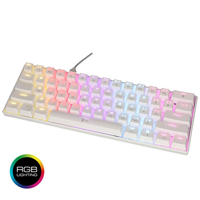Product Πληκτρολόγιο Ενσύρματο Lamtech RGB Mechanical Gaming BLUE Switch WHITE Type-C 'PLUTO' base image