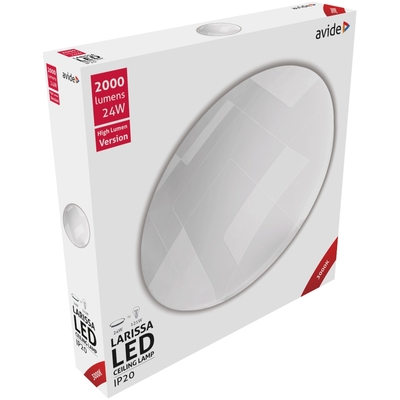 Product Πλαφονιέρα Οροφής Avide LED Μοντέρνα Larissa 24W 375*70mm Θερμό 3000K base image