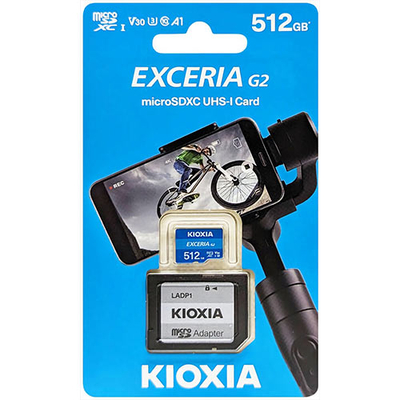 Product Κάρτα Μνήμης MicroSD 512GB Kioxia 4K with ADAPTER UHS I U3 V30 base image