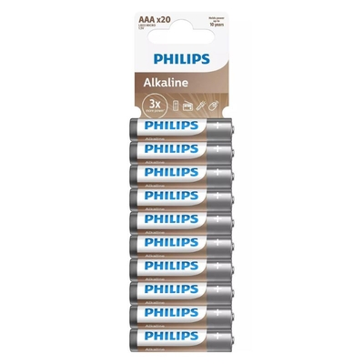 Product Αλκαλικές Μπαταρίες Philips LR03A20T/GRS υψηλής απόδοσης 20τεμ AAA base image
