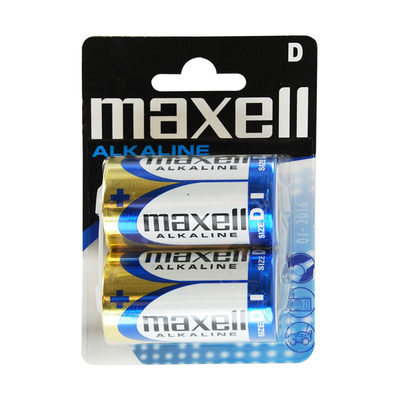 Product Αλκαλικές Μπαταρίες Maxell Lr20/D, 1.5V, 2τμχ base image