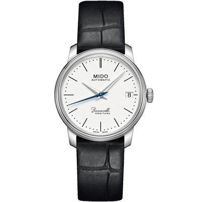 Product Γυναικείο Ρολόι Mido M027207160100 (33mm) Δερμάτινο Λουράκι Μαύρο base image