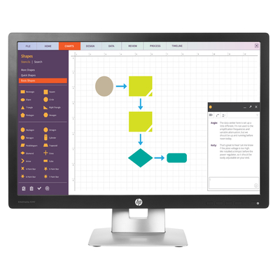 Product Monitor 24" HP E242 LED Ips, 1920X1200, VGA/Displayport/HDMI, Grade B base image