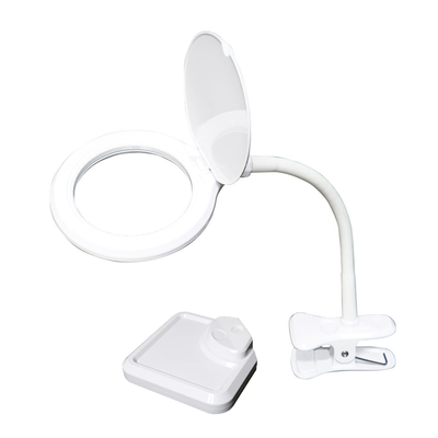 Product Μεγεθυντικός Φακός Proskit MA-1010U, Κλιπ & Βάση, LED, 3D 1.75X, Λευκός base image
