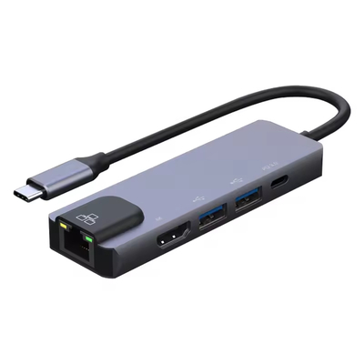 Product Docking Station ATC 5in1 RJ45 USB3.0x2 PD 4K 60HZ HDTV base image