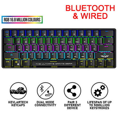 Product Πληκτρολόγιο Ασύρματο Armaggeddon MECH BT/WIRED STARLING BLK base image