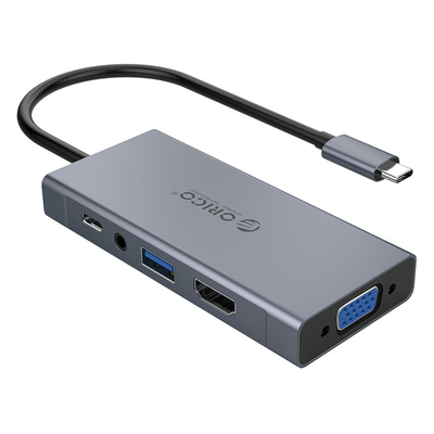 Product Docking Station Orico MC-U501P, Type-C, 5-ports, γκρι base image