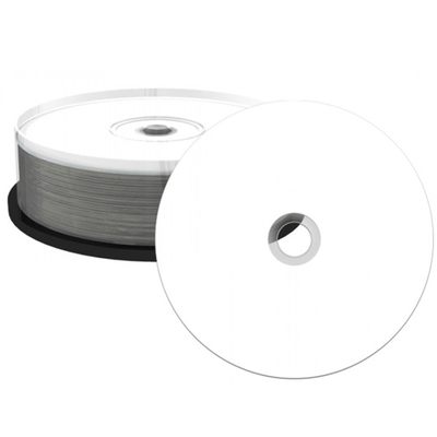 Product BD-R MediaRange 25GB 6x fully printable white 25pcs Cakebox base image