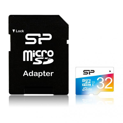 Product Κάρτα Μνήμης MicroSDHC 32GB Silicon Power UHS-1 Elite Cl.10 With Adapt Col base image