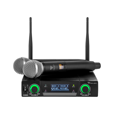 Product Ασύρματο Σύστημα Μικροφώνων Azusa UHF δύο καναλιών JU-822 base image