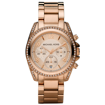 Product Γυναικείο Ρολόι Michael Kors Mk5263 (39mm) Μεταλλικό Μπρασελέ Ροζ base image